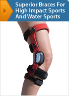 Custom, Technologically Superior Knee Braces For High Impact Sports And Water Sports