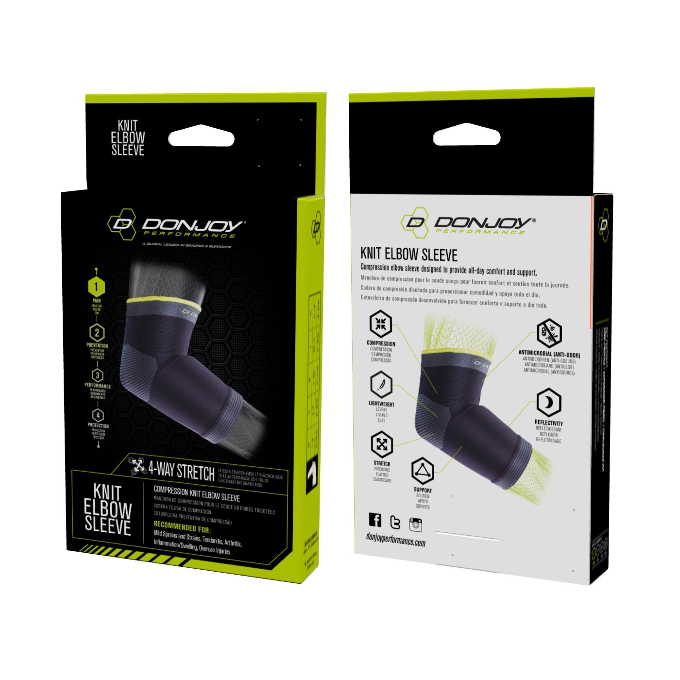 DonJoy Performance Knit Elbow Compression Sleeve