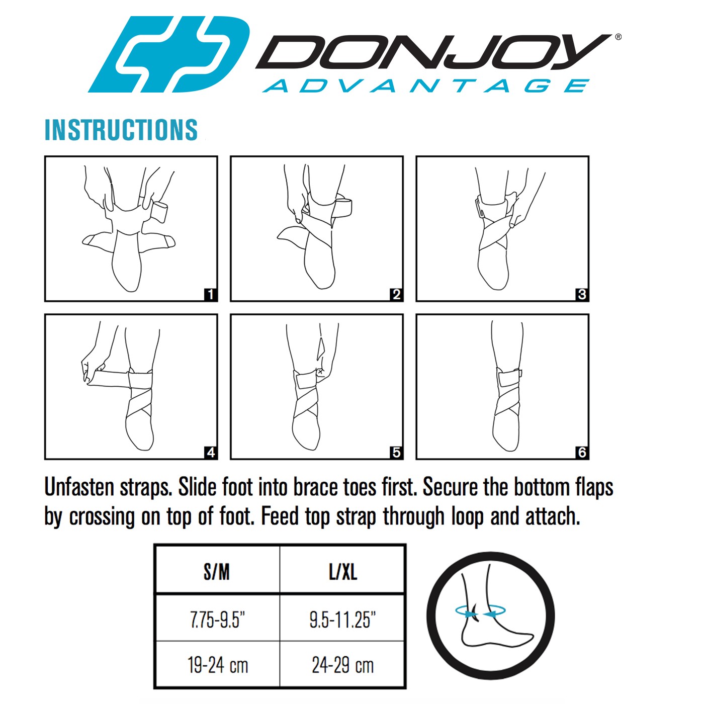 DonJoy Advantage Stabilizing Ankle Brace