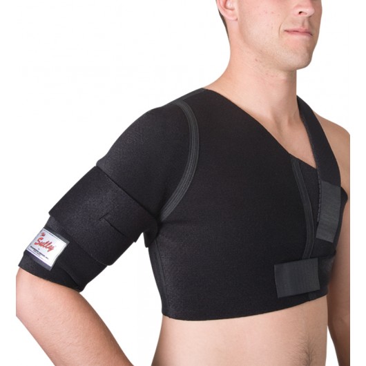 Shoulder brace for running clearance