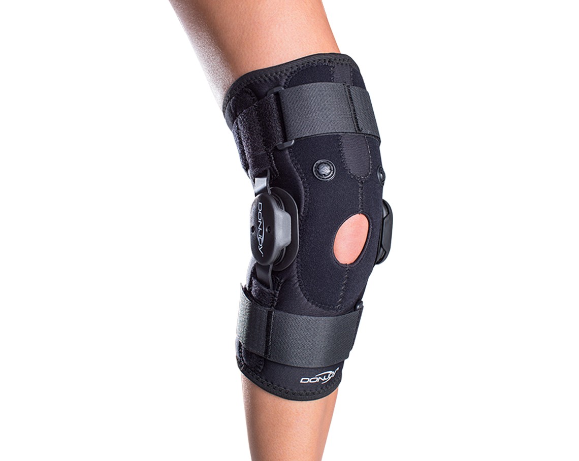 Physio exercises and knee brace for knee OA