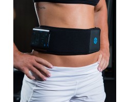 Compex TENS/HEAT Back Wrap - On Skin