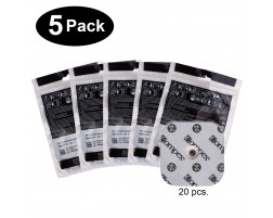 COMPEX EASY SNAP ELECTRODES 2IN X 2IN - 5 PACK (20 ELECTRODES) - WHITE