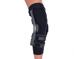DonJoy Knee Brace Undersleeve with brace over