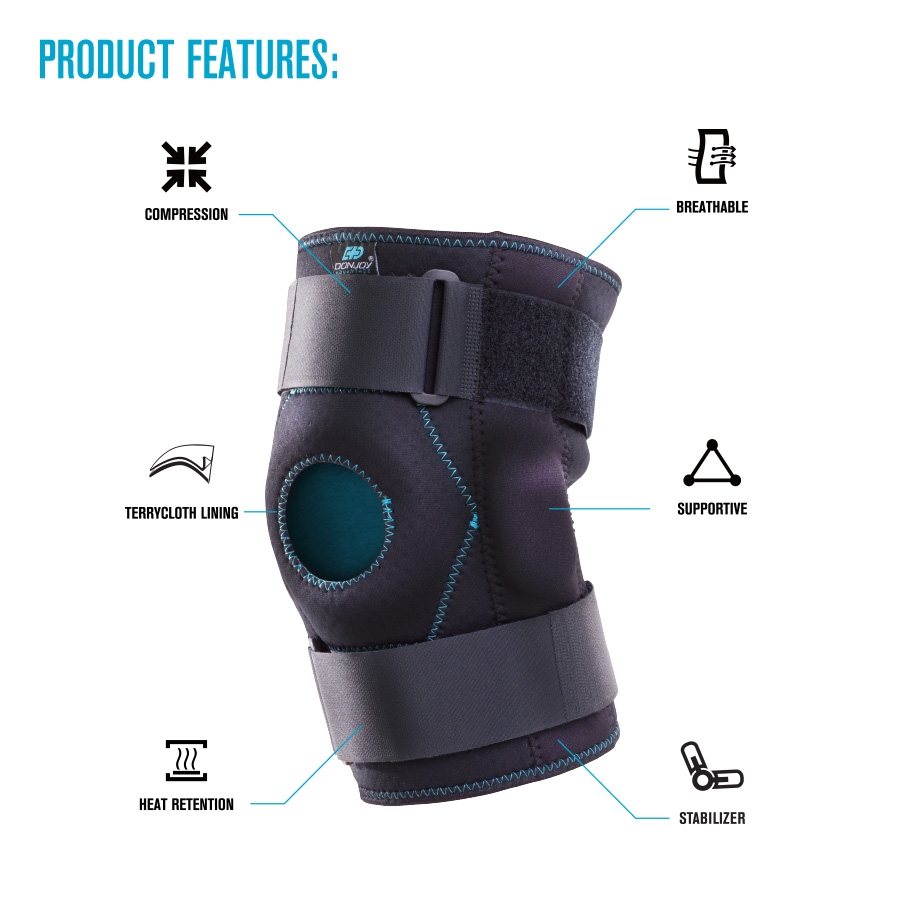 DonJoy Advantage Stabilizing Hinged Knee Wrap Medial/Lateral Support