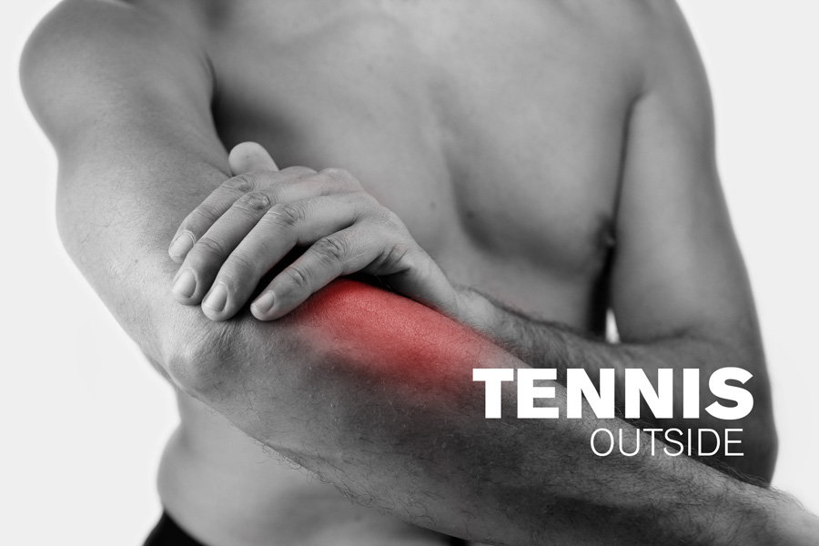 tennis elbow pain outside